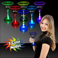 7 Oz. Light-Up Martini Glasses with Clear Base
